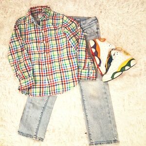 GAP Kids Shirt and Jeans Size 6Y With Jordan 13 Size 11C Bundle